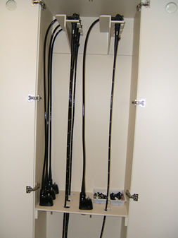 Photo of custom built endoscopy cabinets